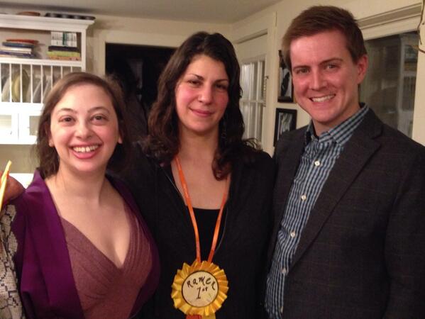JackThurstonVT's tweet photo. . @AliceEats &amp; I crowned @feedmenow a ramen cook-off champ @chefcontos 's Shelburne #VT store &amp; school! Fun! http://t.co/e9ZCjsW5Gw