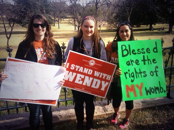 txstdems's tweet photo. We politely ask you to keep our bodies out of your politics.
#prochoice #ProjectCounter #StandWithTXWomen #Roe41 http://t.co/aKzkDkJp1e