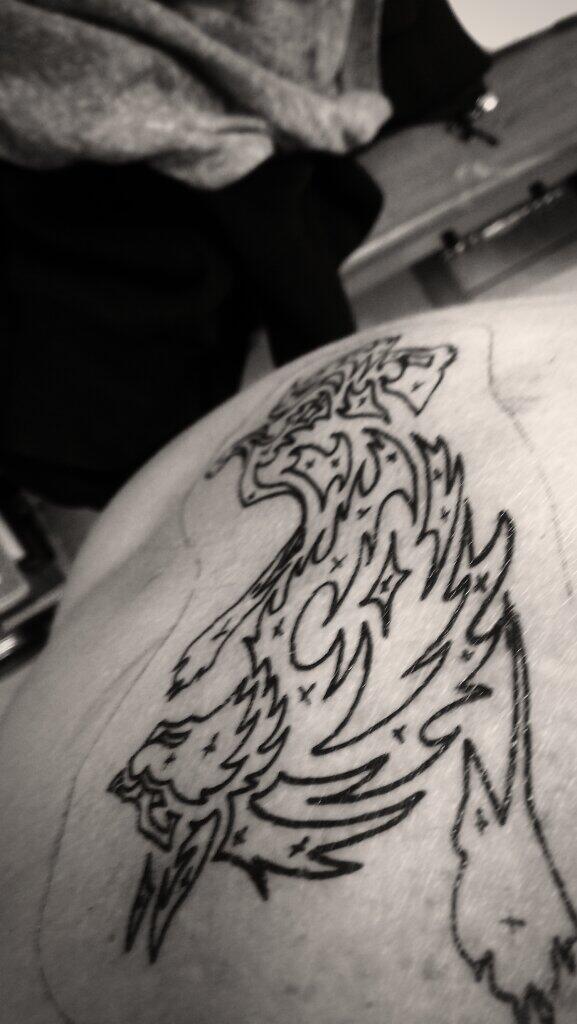 Walcott_219's tweet photo. I'm doin it! Getting filled in now! http://t.co/0aw3hkB14o