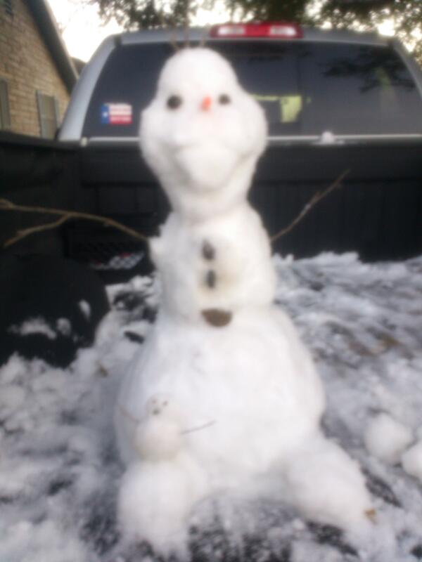 frozenandwarm's tweet photo. I made olaf http://t.co/lDaKQWTem4