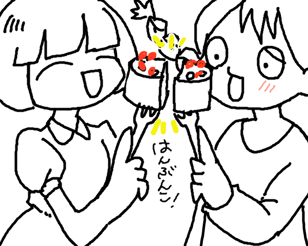 @s69n わーーーっ!!!!ありがとう!!かわいい!!RTできぬのが残念だ・・・画像、@付きで投稿してもいい? 