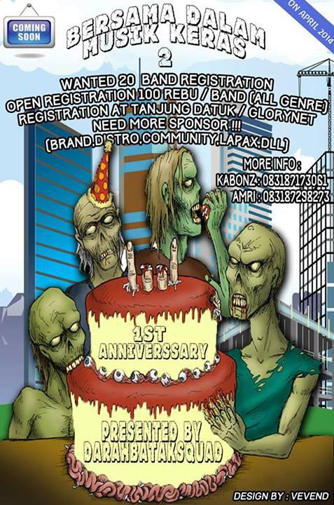 EventMusicPKU's tweet photo. COOMING SOON APRIL " BERSAMA DALAM MUSIK KERAS " ANNIVERSAARY DARAH @DarahBatak_S http://t.co/RDRkEy79Fj