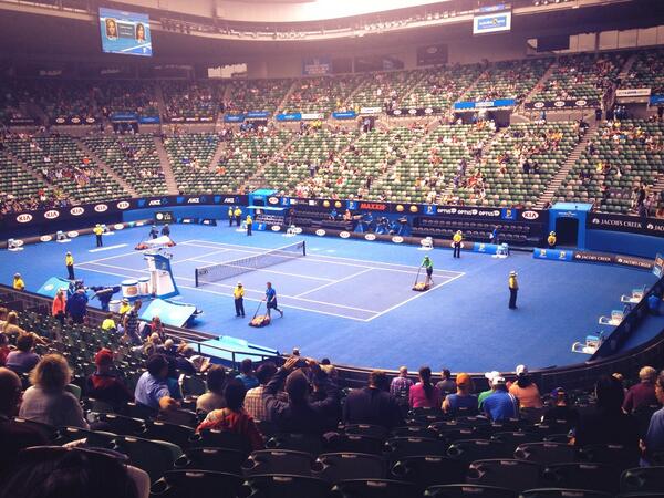 AbiOConor's tweet photo. Would quite like to be back here right about now..!! #AusOpen2014 http://t.co/03VA17t4PI