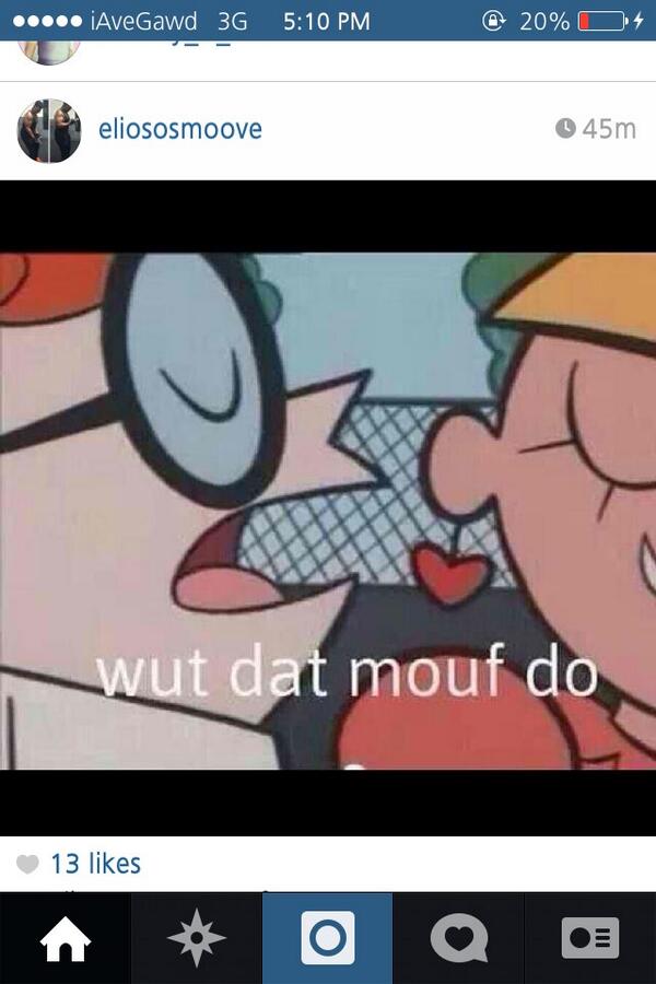 AveGawd's tweet image. #WatDatMoufDo