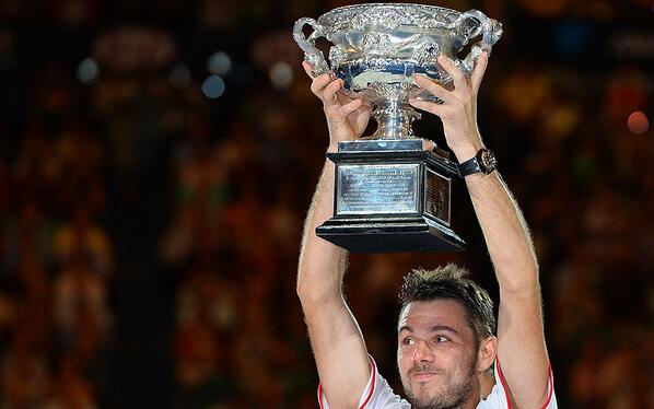 TelegraphSport's tweet photo. Wawrinka benefits from Nadal's mid-match back spasm. Read Simon Briggs' match report: http://t.co/0qQuVDLXEn http://t.co/7lWgEUap8t