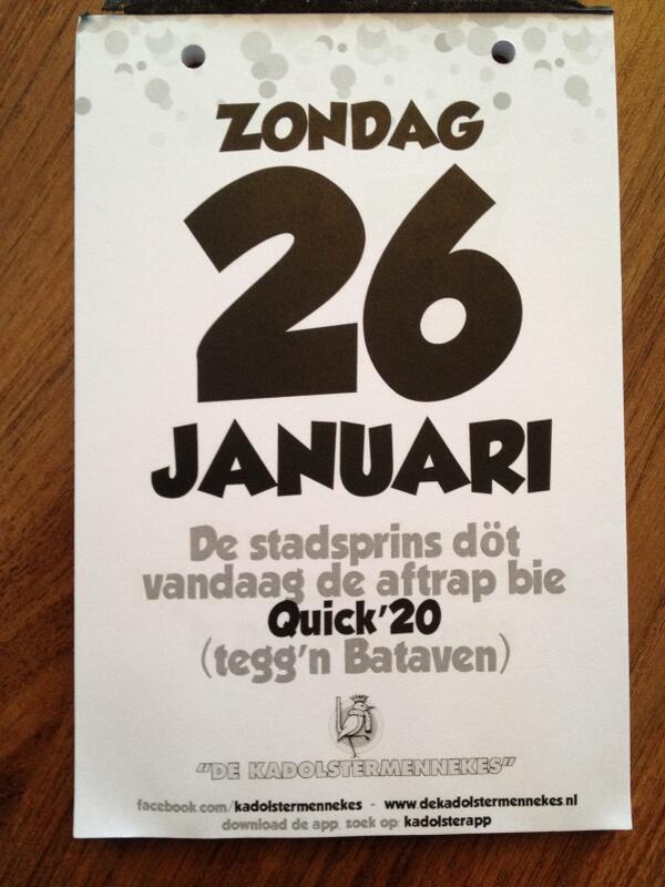 kvvquick20's tweet photo. Nieuwjaarslunch #quick20 + bezoek @prins2014 @kadolster en #kunstgrasgrösbokaal gaat wel door http://t.co/1uHDAOi7Ve http://t.co/KetFFDpQgZ