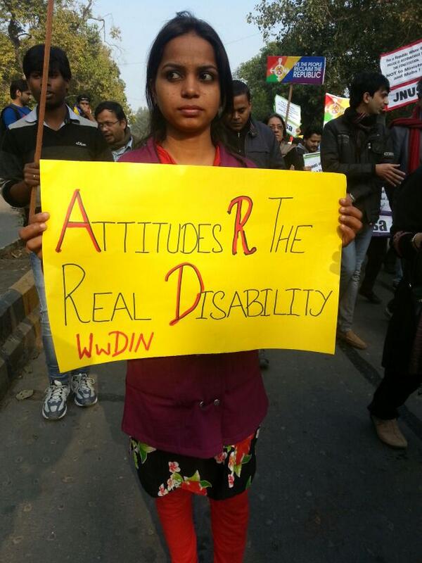 peoplertr's tweet photo. Attitudes are the real disability! #ReclaimTheRepublic http://t.co/oDcVkTys2e