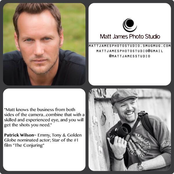 Thanks, <a href="/patrickwilson73/">patrick wilson</a> ! #mattjamesphotostudio #headshots