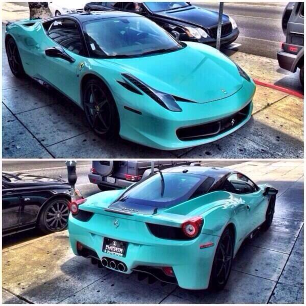 Beautiful cars on Twitter "Turquoise Ferrari 458 http//t.co/iiqVB2t1sj"