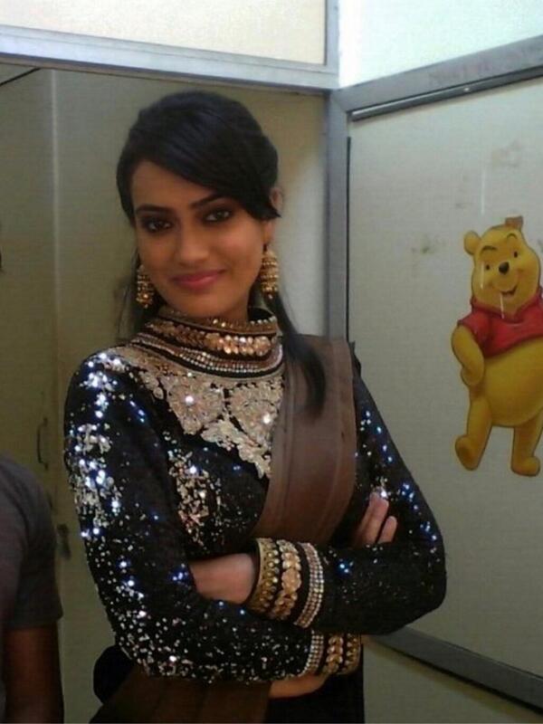 QuboolHaiFC's tweet photo. Behind the scenes pic of #SurbhiJyoti offscreen. (Upcoming) #QuboolHai http://t.co/5f5ggoSz4c
