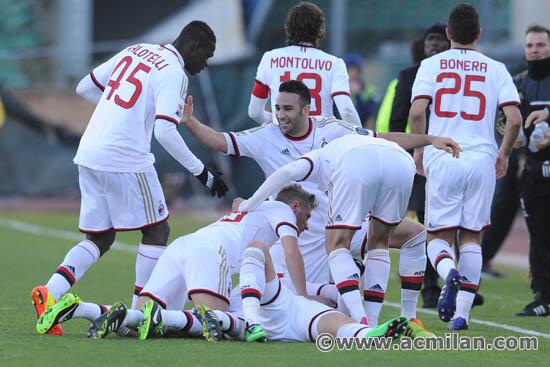 acmilan's tweet photo. And you? How did you celebrate Pazzini's winning goal? / Tu come hai festeggiato il gol vittoria? #ForzaMilan http://t.co/ZBgOhr7Ys6