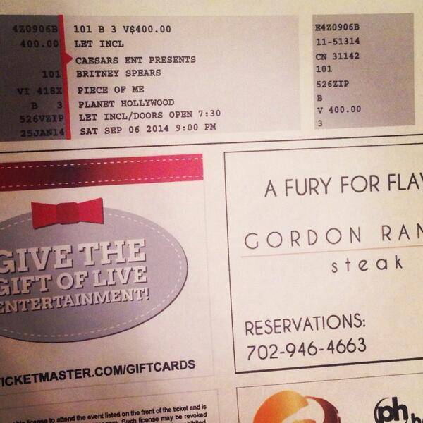 Mam and dad got me tickets to see <a href="/britneyspears/">Britney Spears 🌹🚀</a> in Las Vegas!!! 😁😁😁😘😘😱😱 #soexcited#britneyspears