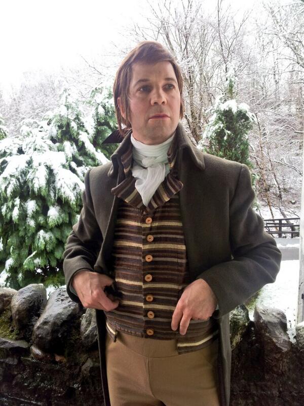 robertburnslive's tweet photo. A chilly day at the Glenturret distillery for reciting poetry! The dram warmed me up tho thanks @thefamousgrouse http://t.co/qJbHRCCIFW