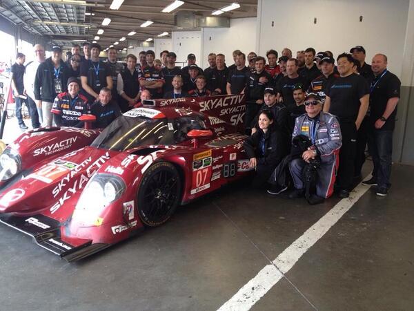 MazdaUSA's tweet photo. Another #Rolex24 in the bag! #Thanks to #SpeedSource, @mazdaracing and all who helped. #NeverStopChallenging http://t.co/PdDFbcAKOS
