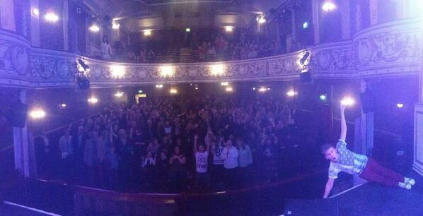 Can you spot yourself in the audience pic via <a href="/reconnectedband/">ReConnected Official</a> <a href="/GrandComedy/">Lancaster Grand</a> #Varietynight