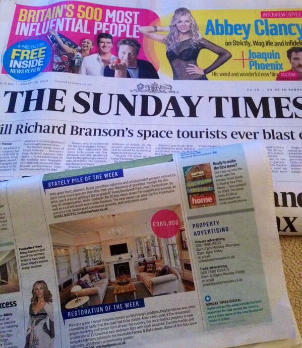 One of our luxury properties on #Worthing seafront, #MayfairHouse, is in todays Sunday Times michaeljones.co.uk/type-new-homes…