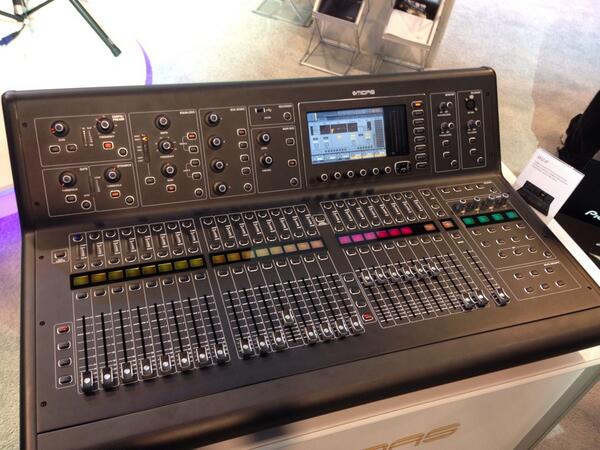 Pyxisindustries's tweet photo. A perfect console format church's out there is the new #midasconsoles #m48 digital audio console.  #NAMM2014 #audio http://t.co/ncnQJI8L6A