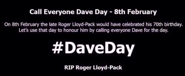 "<a href="/PapaLazerou/">Papa Lazarou</a>: <a href="/BeingBoycie/">Carol Challis</a> Hello Dave #DaveDay " <a href="/davemens/">dave mensforth</a>