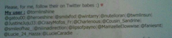 _chleaaa's tweet photo. dans ma lettre pour les boys ♡
@gatou00 @heroeshine @smilexfod @wintarry @nutelloran @twmlinsun @JustineJuju33 x http://t.co/knh3Es7L7N
