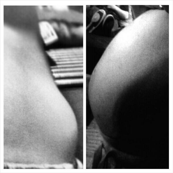 baaay024's tweet photo. 15 weeks difference! Holy ballllls. http://t.co/kzKseaFlLR