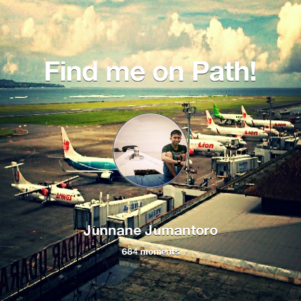 DjunTraceur's tweet photo. I've shared 684 memories with my friends on #Path - see them now at http://t.co/pNcjvIZdCE! #thepersonalnetwork http://t.co/iUDVlWDhS6