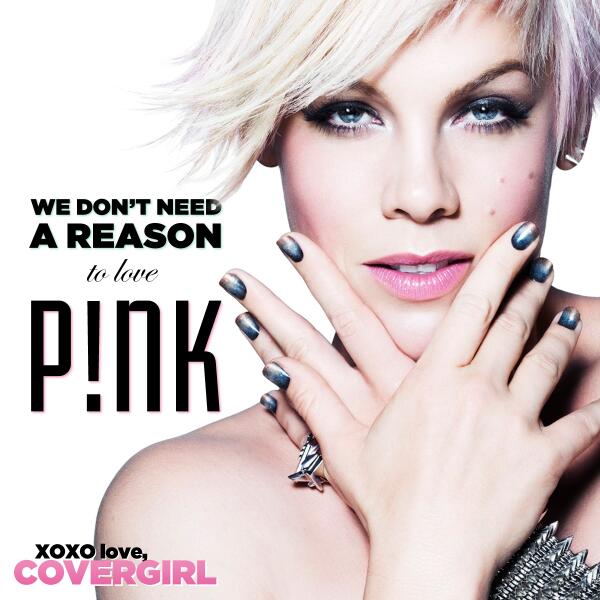COVERGIRL's tweet photo. I'll give you a few reasons @Pink  rocks: Aerials. Power lyrics. Amaze performances. Beautiful inside &amp; out. #GRAMMYs http://t.co/TXgjJAjIIL
