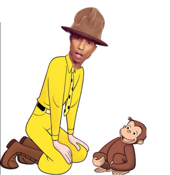 BestVines00's tweet photo. Pharrell did this to hisself http://t.co/yIYsBoFafR