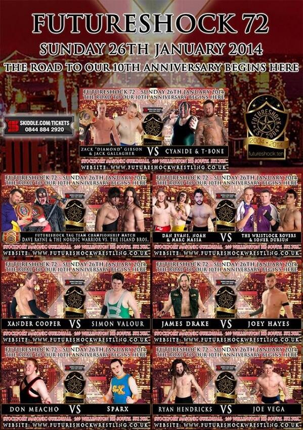 untamedrover's tweet photo. Bus fare £5 
Subway £6.50
Ticket £11.50
A night @ Future Shock wrestling f^^^ing price less http://t.co/uWCKsyzk8X