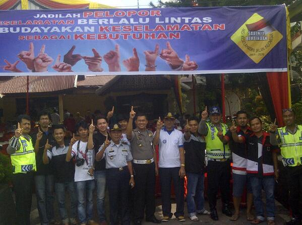 #Memperingati gerakan nasional pelopor keselamatan berlalu lintas@lantassolokkota@Kota_Solok......!!!!!