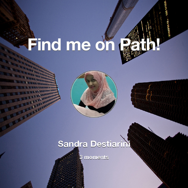 sandraluthu's tweet photo. Find me on #Path now! Go to: http://t.co/dizshobxaP! #thepersonalnetwork http://t.co/W6ifd52UNe