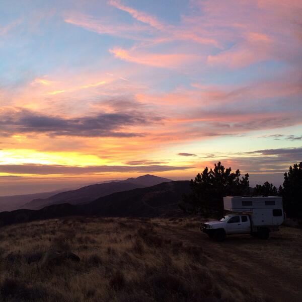 fosterhunting's tweet image. Parked for the night in the Los Padres National Forest