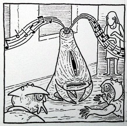 alien musician #todayscomicpanel 