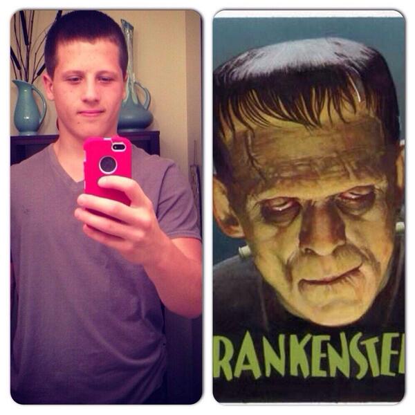 skooklookalike's tweet photo. Brady Mickatavage and Frankenstein http://t.co/ntkU5tZ1Cf