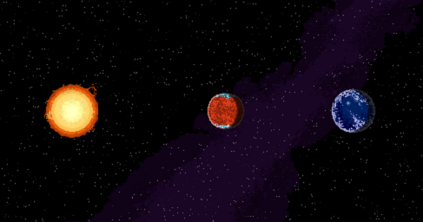 IanSeanDesign's tweet image. Some #pixelart I started last night. I'm going to make a bunch more planets when I find the time.