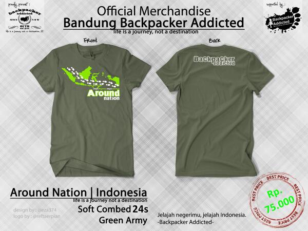 BackpackrAddict's tweet image. T-Shirt @BackpackrAddict | #AroundNation | Rp. 75.000,- |  goo.gl/wtFBPT  | RESELLER WELLCOME