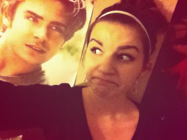 Denaee95's tweet image. That awkward moment when you catch Zac staring at you... #UberAwkward #LA  @SoVeryAwkward