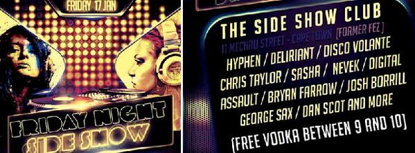 Got new music to please your ear's this Friday Night at Side Show :P