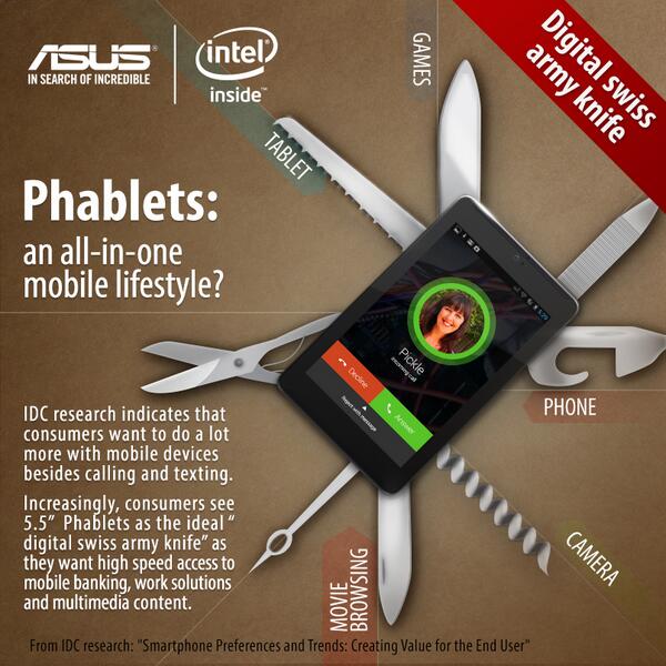 ASUS's tweet photo. Find out why our Fonepad series can be likened to a digital swiss army knife #fonepadiscalling http://t.co/A6jnJOkrYh http://t.co/S5F9FjLuWH