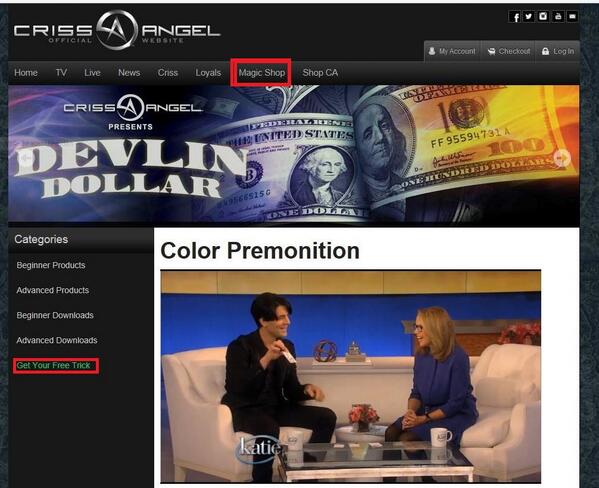 SunnyBeLIEve's tweet image. Get #PENCILTRATION &amp;amp; more at #MagicShop official.crissangel.com/magic-place/fr… PLUS a #FreeTrick taught by @CrissAngel himself :)