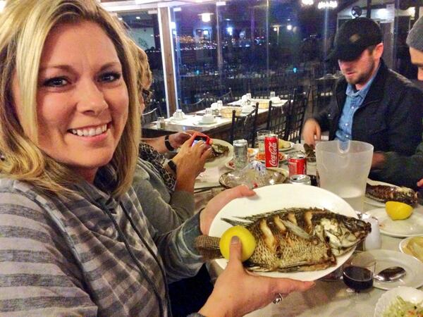 Nothing like enjoying awhile fish in the Galilee