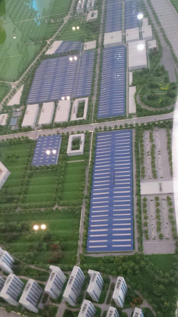 At the BYD car plant in China. Employs 160,000 people who all live on site making elecyric card. Mind boggling!