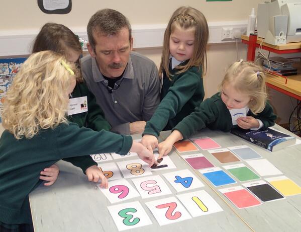 Good morning! Four wee girls teaching me to speak Irish - in the lilt of Irish giggles you can hear the angels sing.