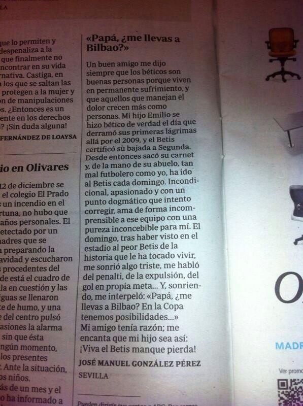 JCRPicchi's tweet photo. Papá, ¿me llevas a Bilbao? #sísepuede http://t.co/yzGDZ3Zdfx