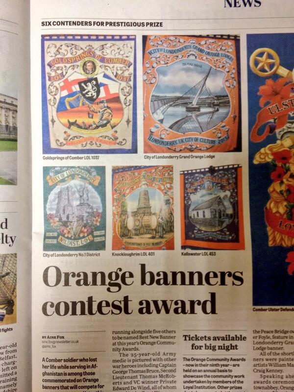 Great write up in today's <a href="/News_Letter/">Belfast News Letter</a>, congrats to our fellow brethren on their stunning banners! #ProudCulture