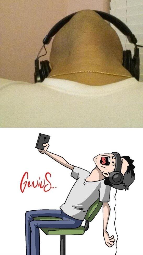 CAMiT's tweet photo. Now thats called a #Genius #Selfie ;)  Re-tweet if you agree! #funny #creative http://t.co/0jX6IYNnel