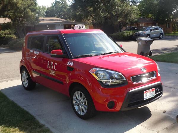 maggieKTVB7's tweet photo. Here's a look at the taxi cab that was stolen overnight. It's a 2012 KIA Soul. ABC Taxi #29. See it? Call police. http://t.co/Bunbxkyv2l