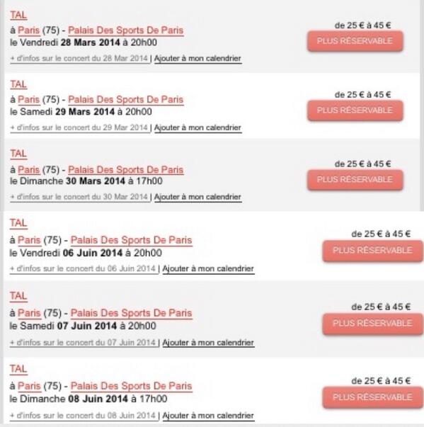 “<a href="/Estelle1707/">MissEstelle</a>: Woow !! @TalOfficial ”6 PALAIS DES SPORTS C'EST DINGUE!!! MERCI!!!! C'EST GRÂCE À VOUS 🙏