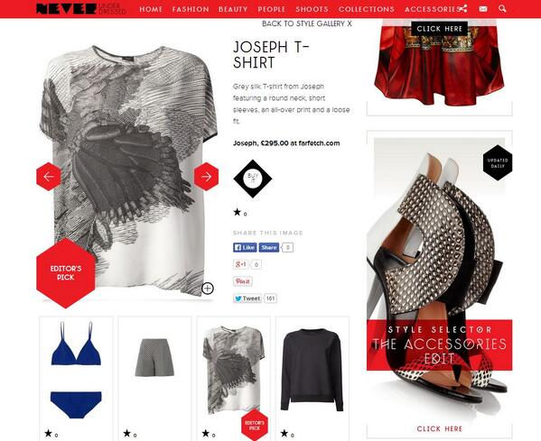 TheNeverTeam's tweet photo. On today's #StyleSelector is this great graphic print t-shirt from @JOSEPH_FASHION @farfetchpr http://t.co/5TRpGkGg5c http://t.co/vBVayRkn5q