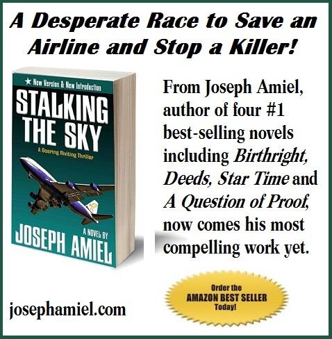 JoeAmiel's tweet photo. Now #thriller STALKING THE SKY $3.99 on Kindle! Is a 747 flying toward death? #1 Amazonhttp://ow.ly/Zg44R RT https://t.co/bMZn0wLaSk