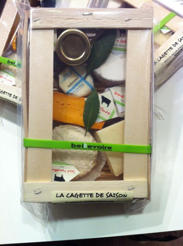 cagette de saison avec son assortiment de fromage de vache, de chèvre et de brebis. Une belle balade gustative.